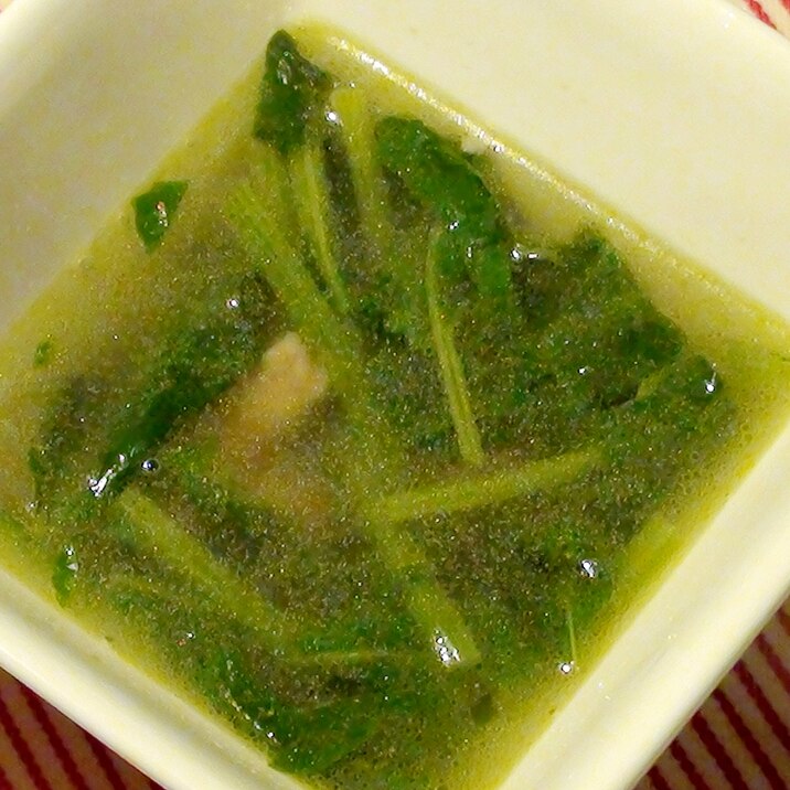 簡単!ほうれん草とベーコンの中華スープ